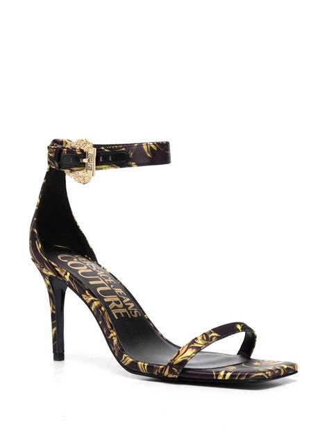 women's versace sandals|Versace open toe stiletto sandals.